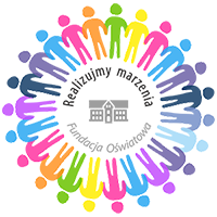 Logo Fundacji Oświatowej "Realizujemy Marzenia" - wersja kolorowa - mała - przezroczysta.